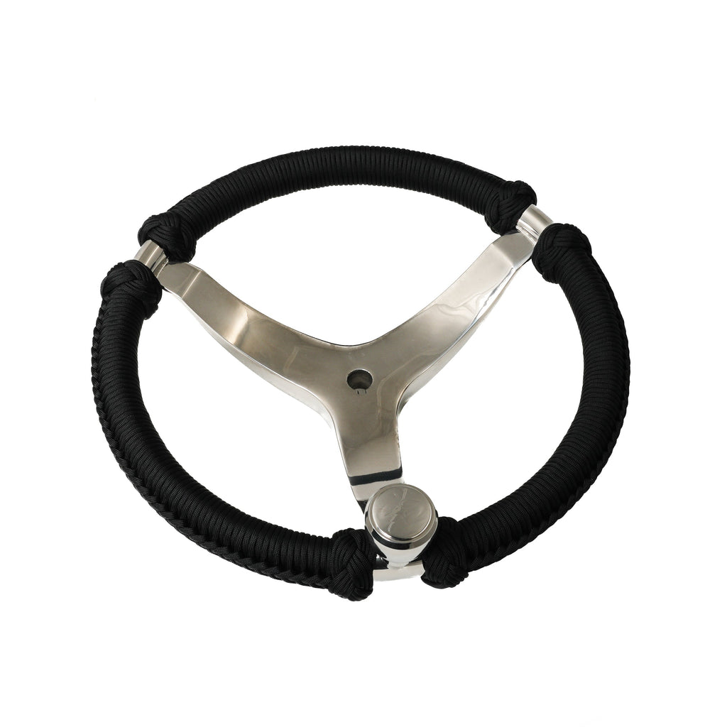 Capt. Hunter's Nautical Creations Paracord Wrapped, 13-1/2" Wheel w/ Knob