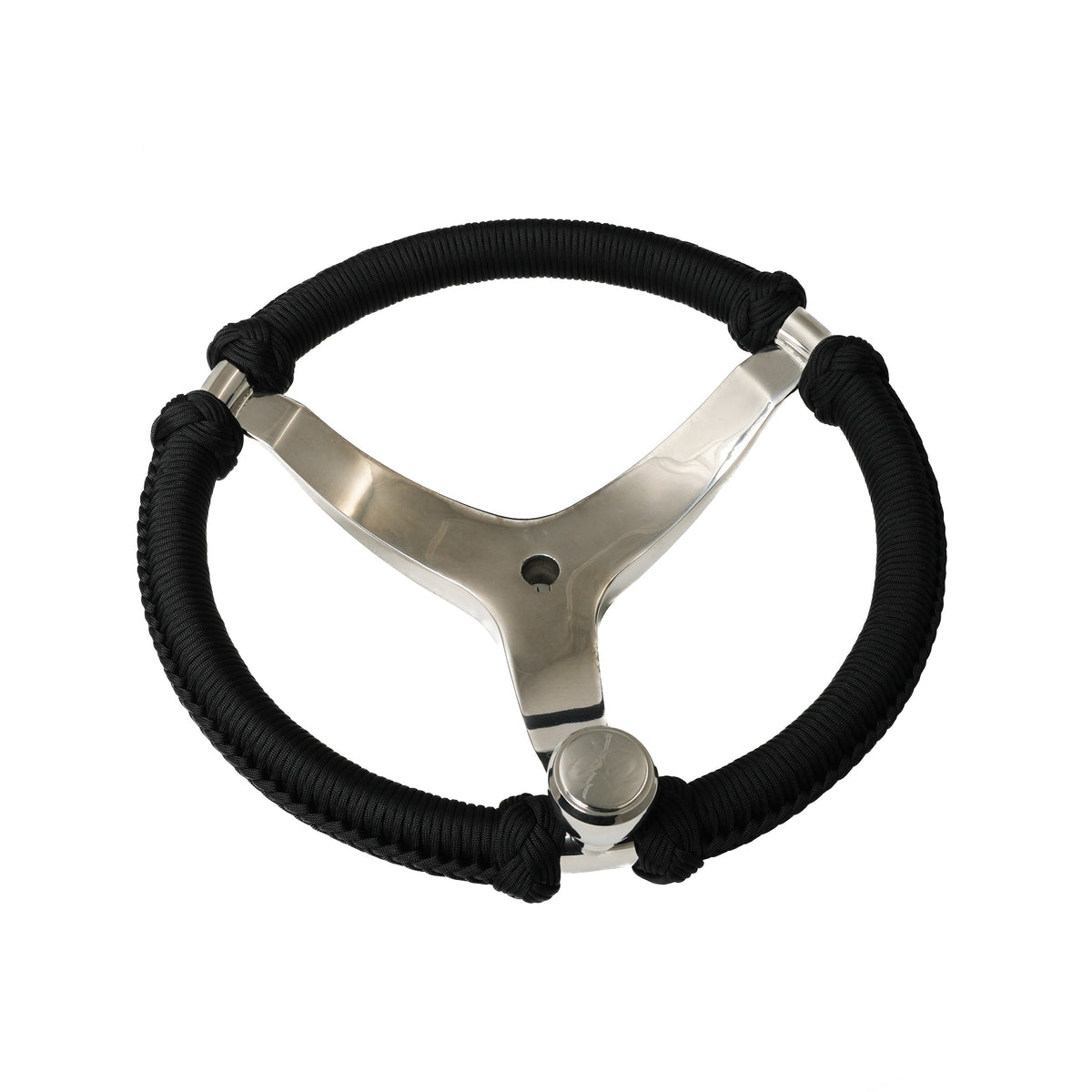 Capt. Hunter's Nautical Creations Paracord Wrapped, 13-1/2" Wheel w/ Knob