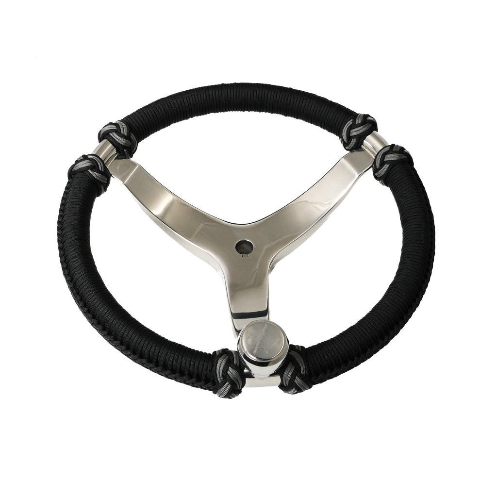 Capt. Hunter's Nautical Creations Paracord Wrapped, 13-1/2" Wheel w/ Knob