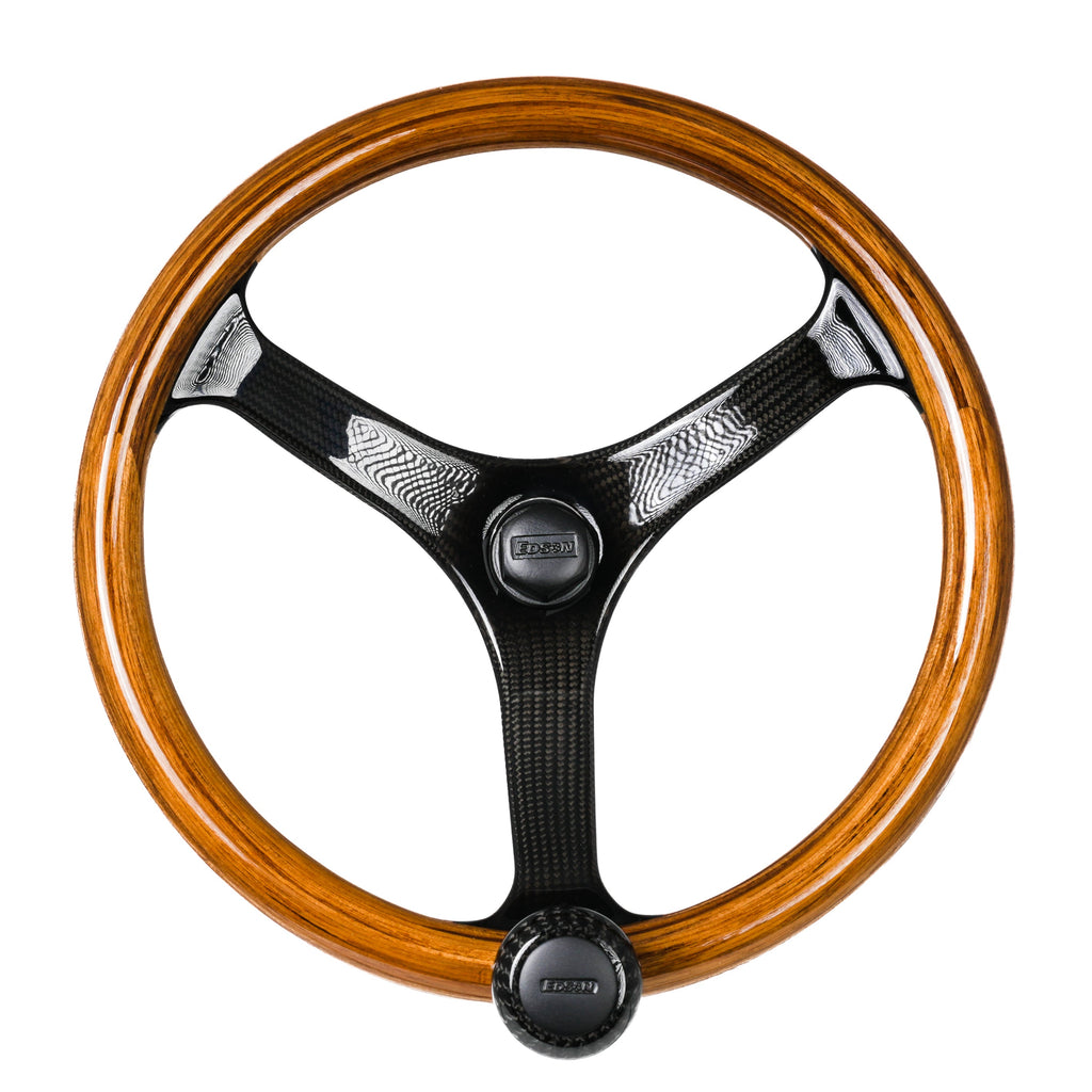 Edson Teak & Carbon Fiber Wheel