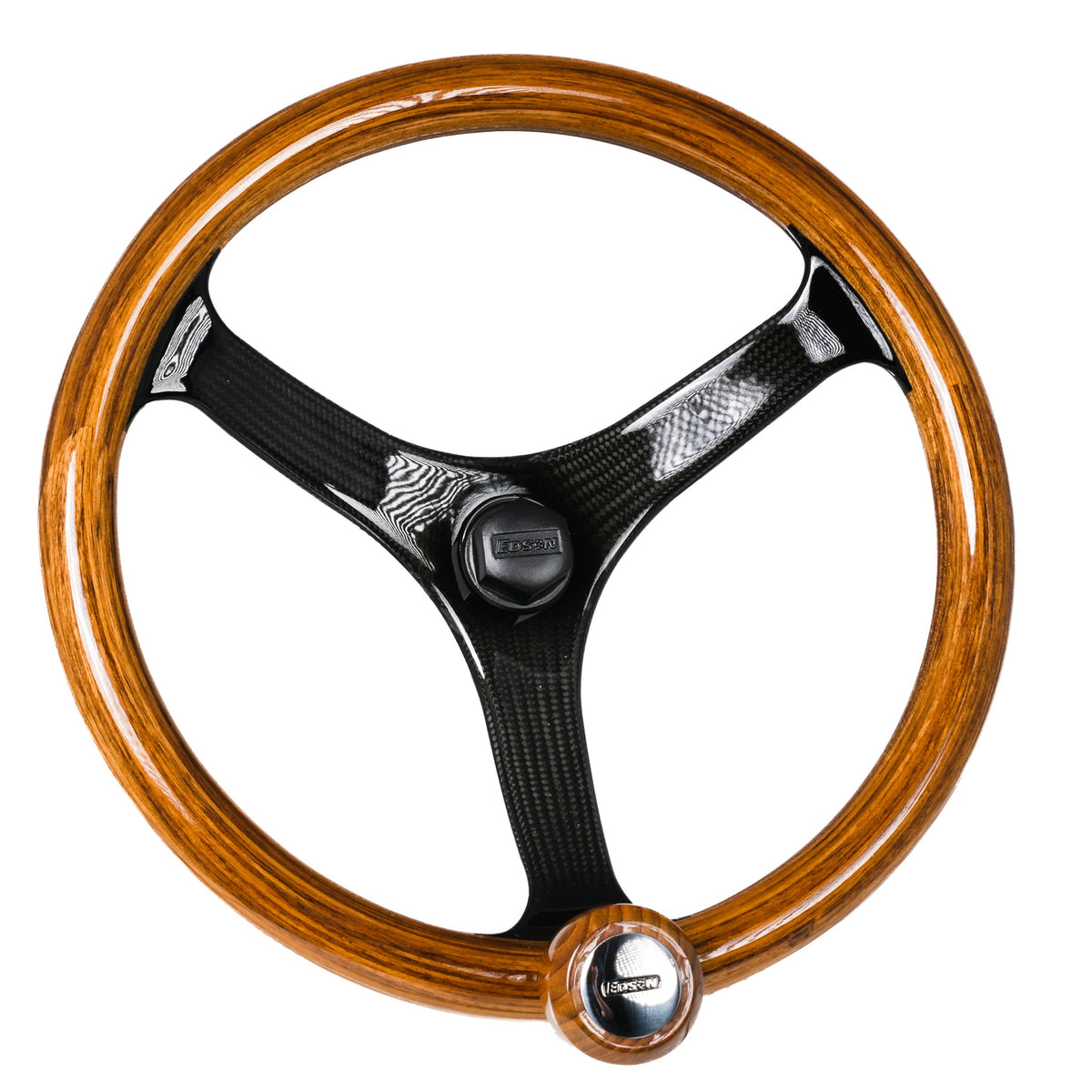 Edson Teak & Carbon Fiber Wheel
