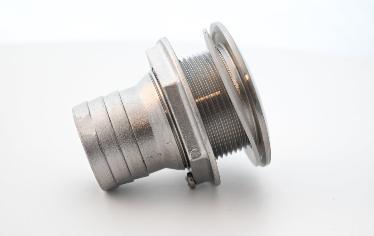 Thru Hull NPS 1-1/2" Barb Short