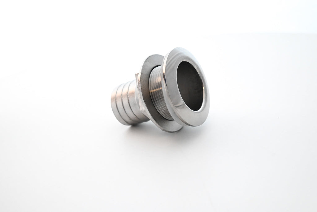 Thru Hull NPS 1-1/8" Barb Short