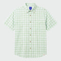 Guy Harvey Eco Angler Fishing Shirt - Checkered Plaid — SEAFOAM (official product shot)