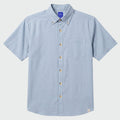 Guy Harvey Eco Angler Fishing Shirt - Gingham — WINDWARD BLUE (official product shot)