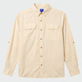 Guy Harvey Eco Angler Long Sleeve Fishing Shirt - Almond Milk — ALMOND MILK (official product shot)