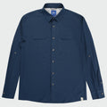 Guy Harvey Eco Angler Long Sleeve Fishing Shirt - Moonlit Ocean — MOONLIT OCEAN (official product shot)