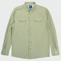 Guy Harvey Eco Angler Long Sleeve Fishing Shirt - Oil Green — OIL GREEN (official product shot)