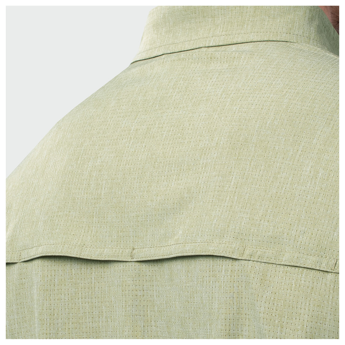 Guy Harvey Eco Angler Long Sleeve Fishing Shirt - Oil Green — OIL GREEN (official product shot)