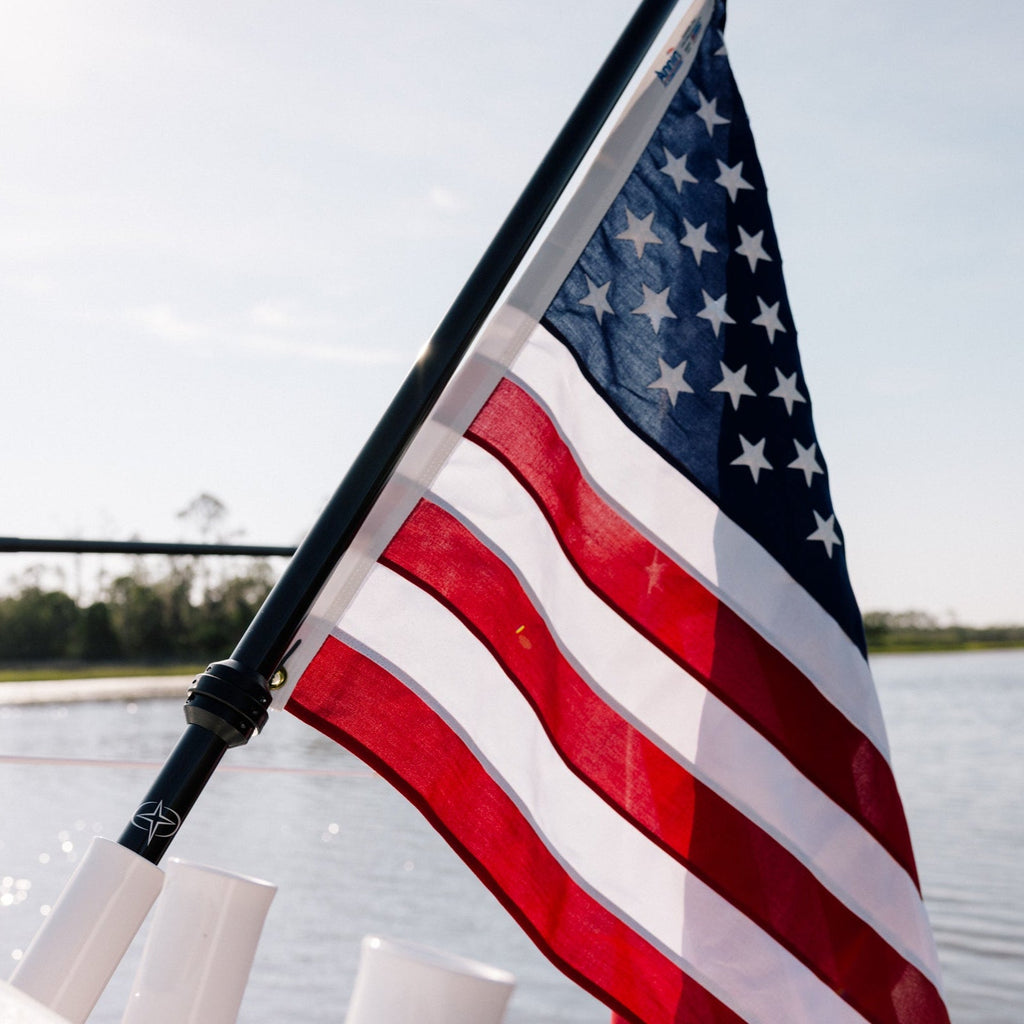 Coastal Hybrid Flagpole, Fixed 4.5', Black