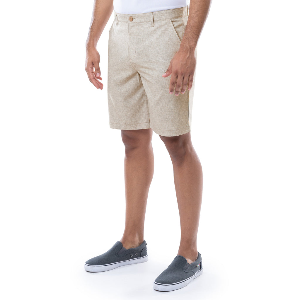 Guy Harvey Dock 2 Deck Active Short - Khaki — PLAZA TAUPE (official product shot)