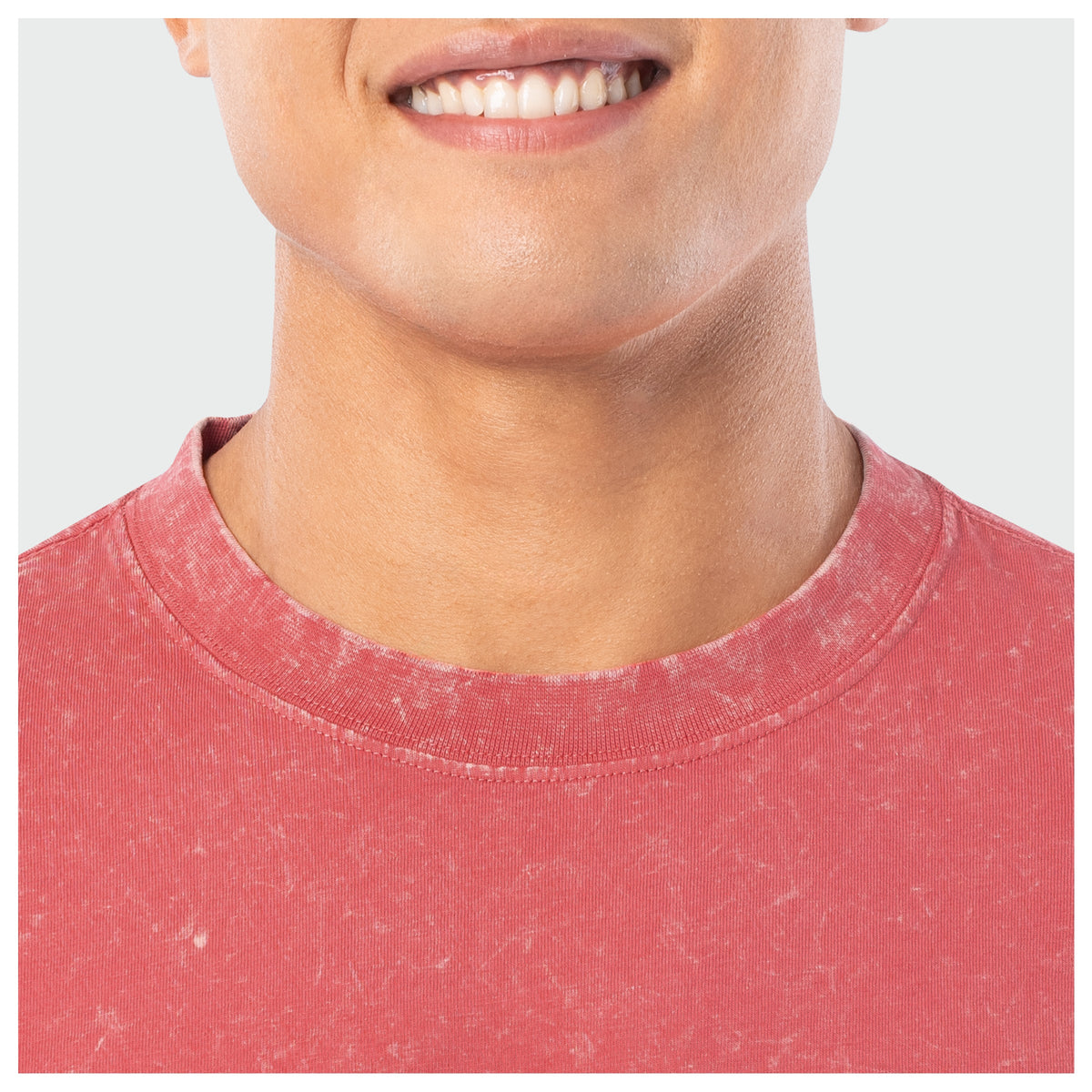 Guy Harvey Coastal Wash Pocket Tee - River Collage — MINERAL RED (official product shot)
