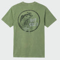 Guy Harvey Coastal Wash Pocket Tee - Off Grid Bass — OIL GREEN (official product shot)