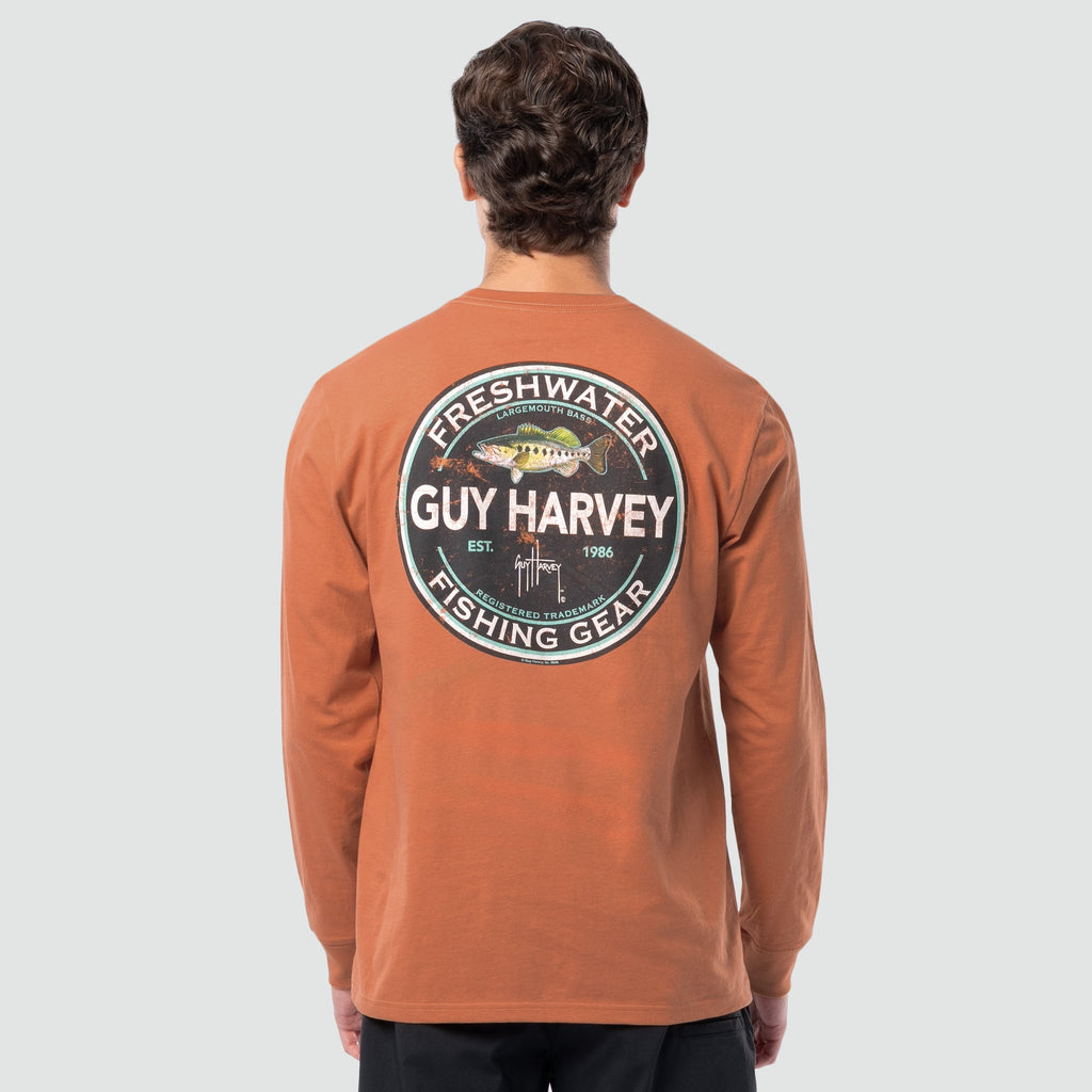 Guy Harvey HarborLite Long Sleeve Tee - Fresh Gear — BONE WHITE (official product shot)