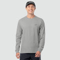 Guy Harvey HarborLite Long Sleeve Tee - Mako Conservation — ULTIMATE GREY (official product shot)
