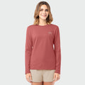 Guy Harvey HarborLite Long Sleeve Tee - Stamped — FADED ROSE (official product shot)