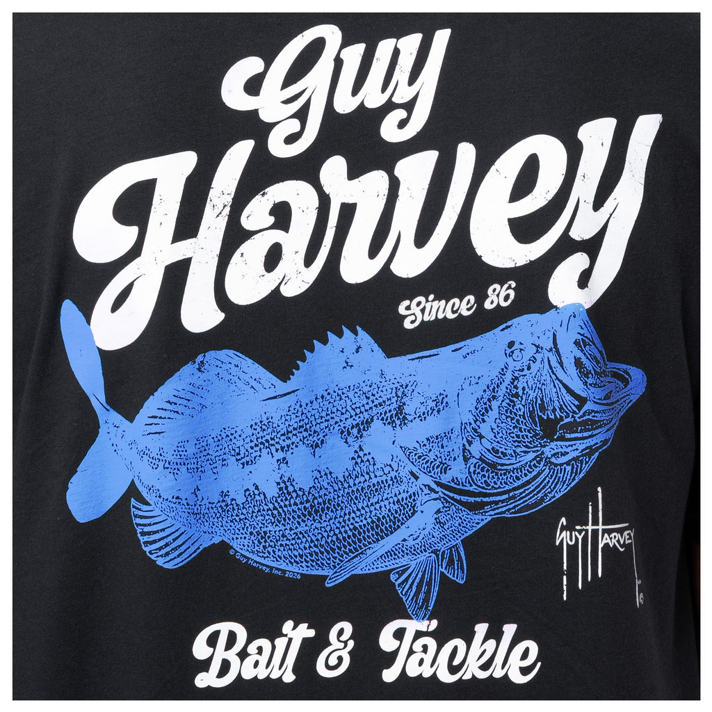 Guy Harvey HarborLite Tee - Bait & Tackle — BLUE FOG (official product shot)