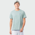 Guy Harvey HarborLite Tee - Bass Badge — BLUE SURF (official product shot)