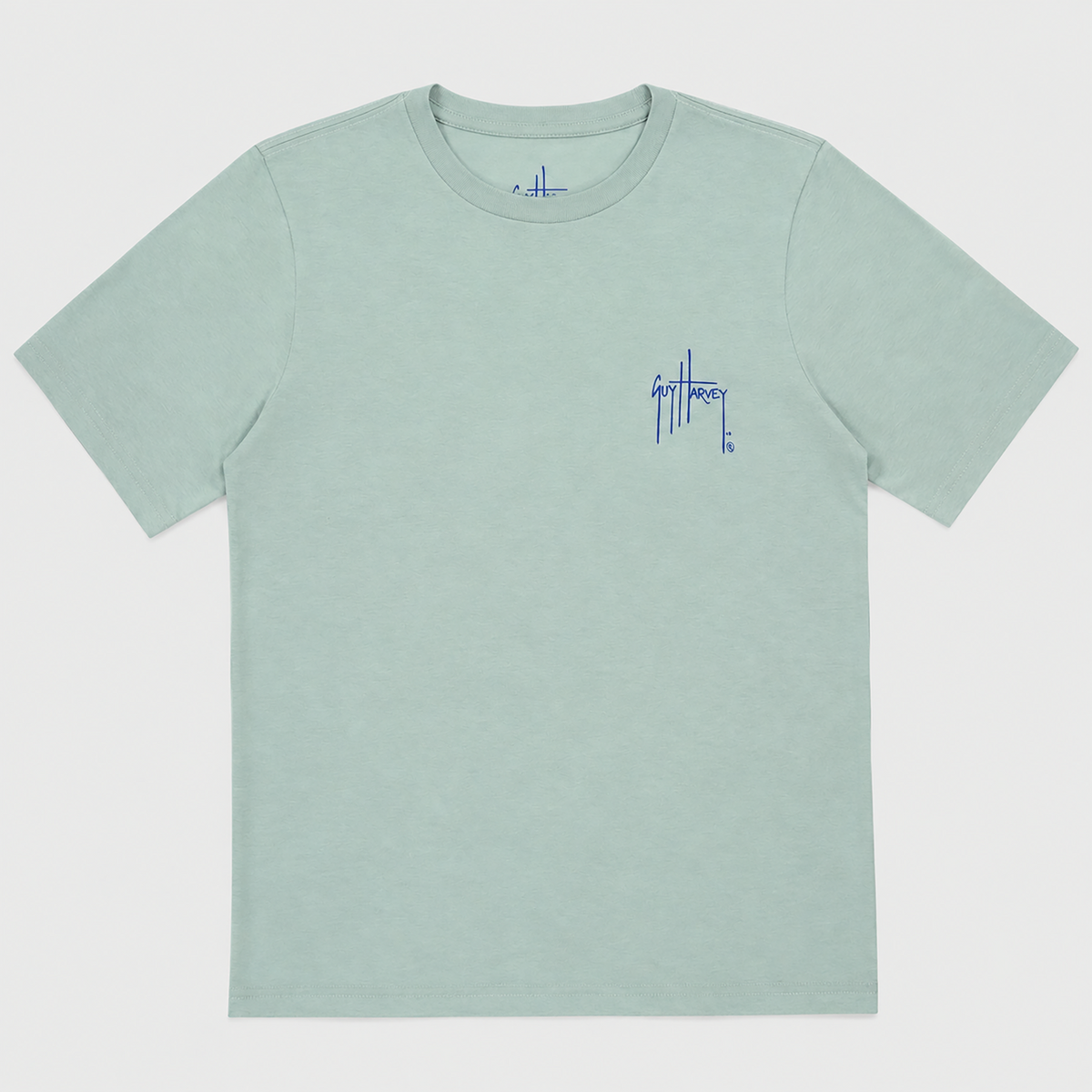 Guy Harvey Kids HarborLite Tee - Little Harveys — BLUE SURF (official product shot)