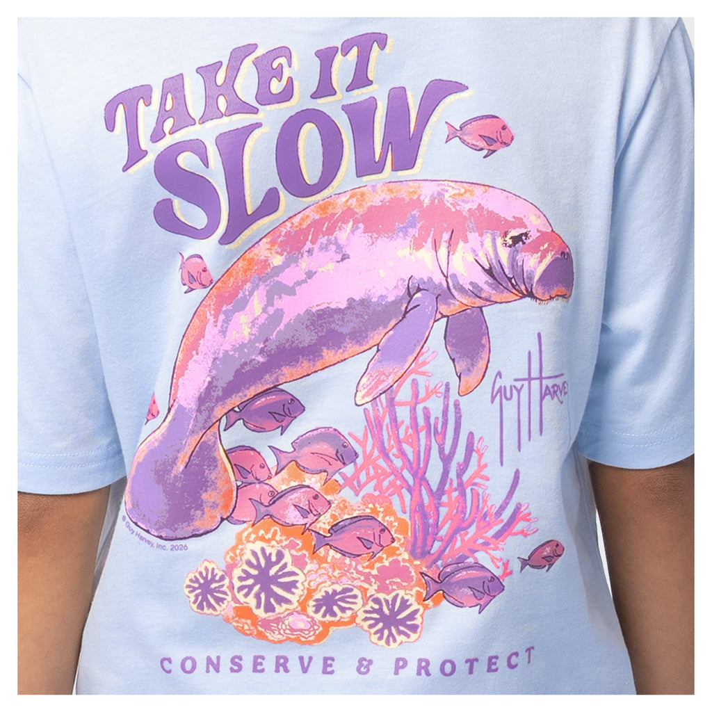 Guy Harvey Kids HarborLite Tee - Take It Slow — SKYWAY (official product shot)