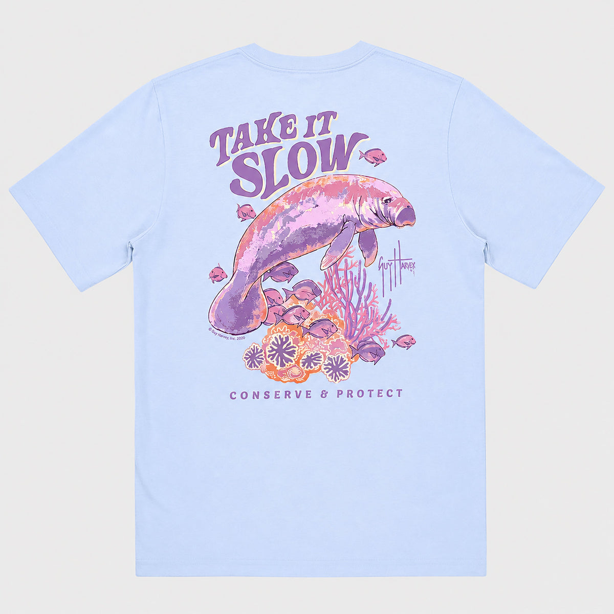 Guy Harvey Kids HarborLite Tee - Take It Slow — SKYWAY (official product shot)
