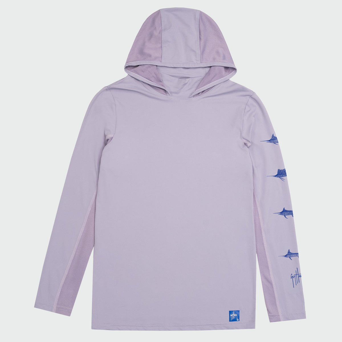 Guy Harvey Kids Marlin Air Sun Protection Hood - Heirloom Lilac — HEIRLOOM LILAC (official product shot)