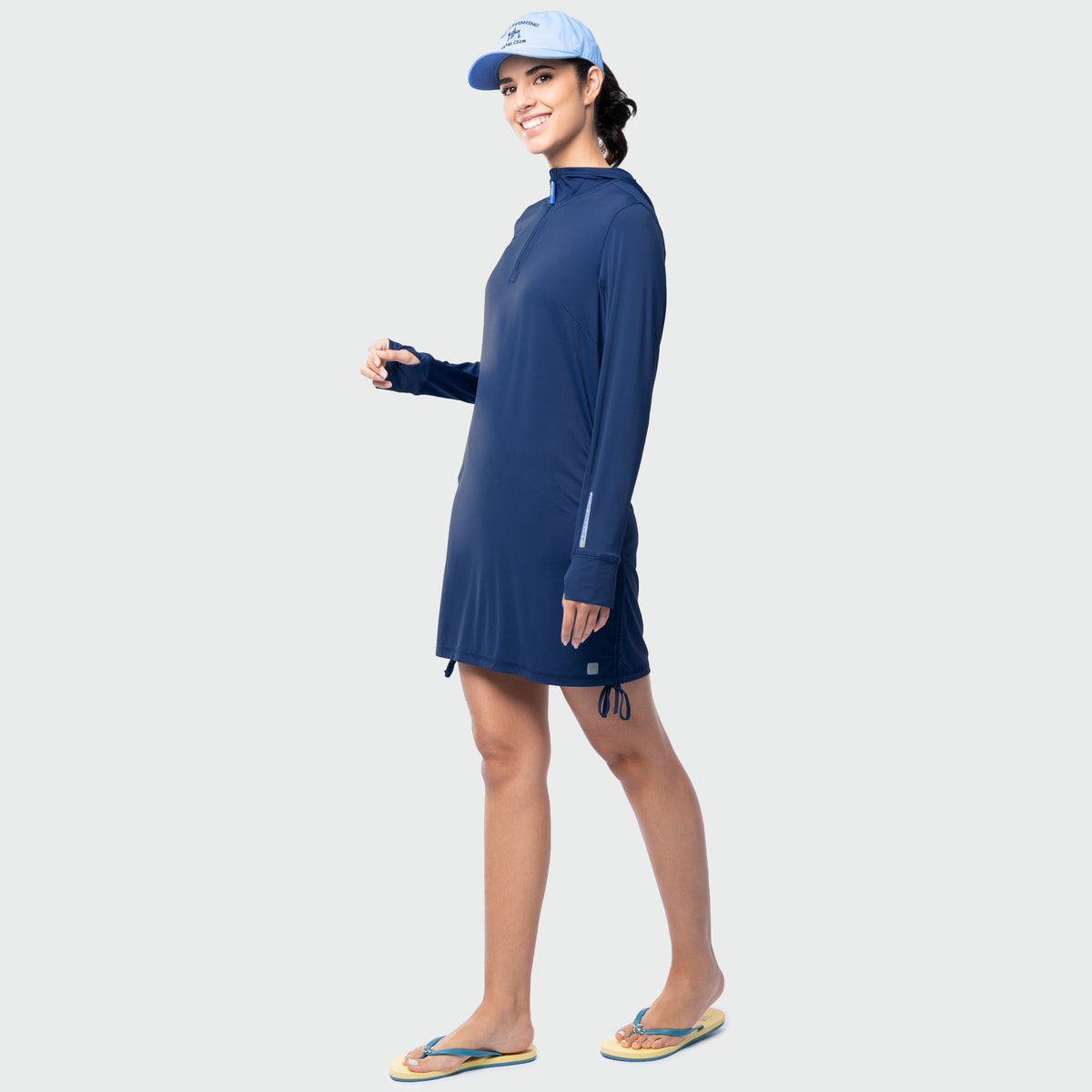 Guy Harvey Women's Marlin Air Sun Protection Dress - Estate Blue — ESTATE BLUE (official product shot)