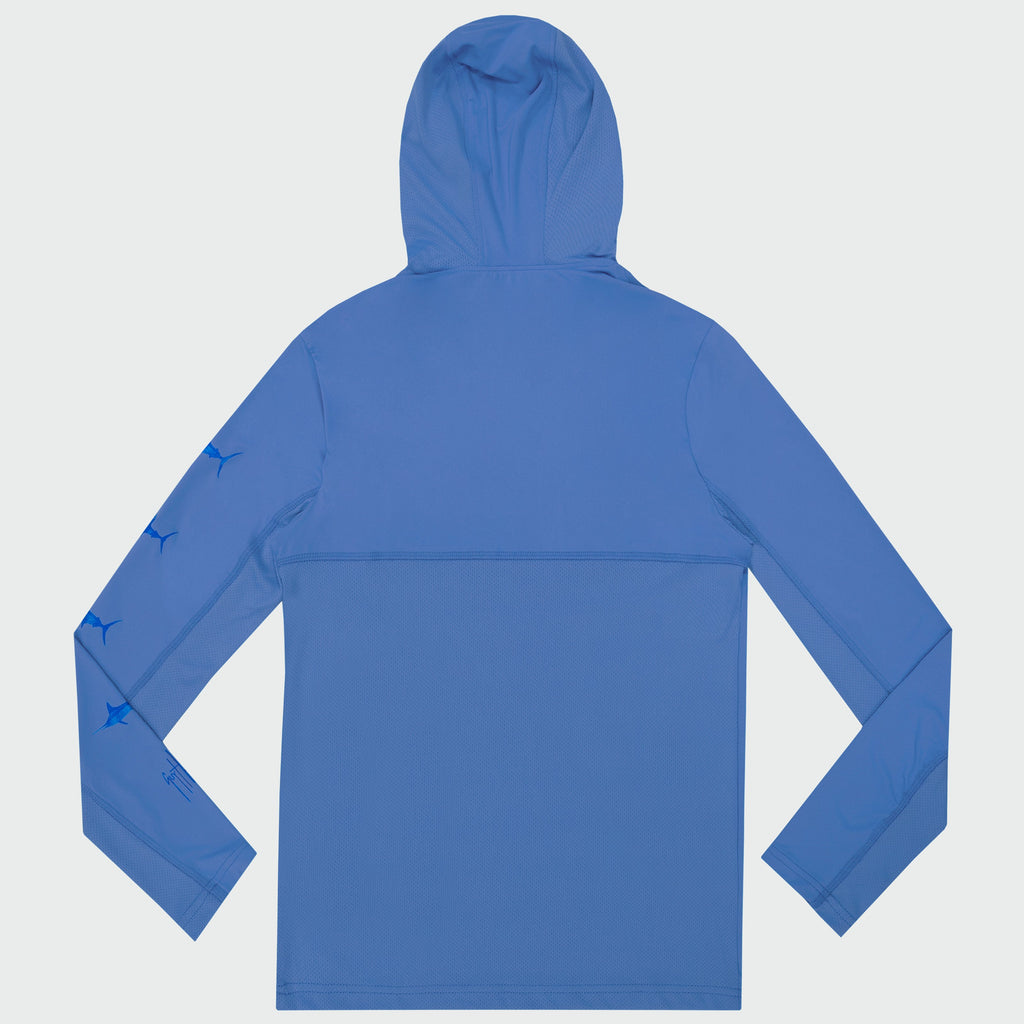 Guy Harvey Kids Marlin Air Sun Protection Hood - Marina — MARINA (official product shot)