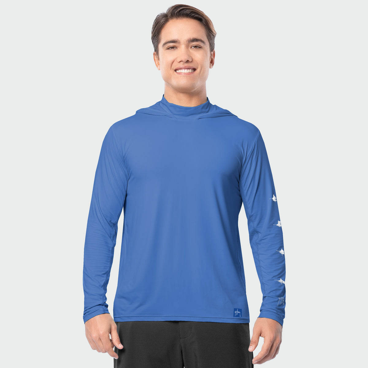 Guy Harvey Men's Marlin Air Sun Protection Hood - Marina — MARINA (official product shot)