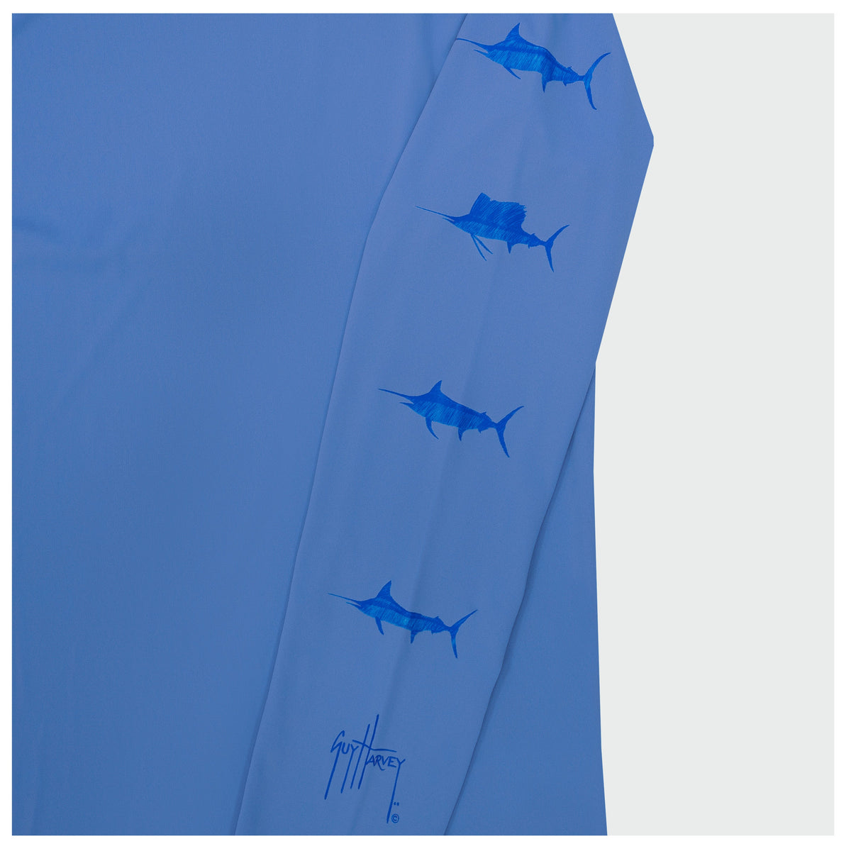 Guy Harvey Kids Marlin Air Sun Protection Hood - Marina — MARINA (official product shot)