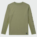Guy Harvey Men's Marlin Air Sun Protection Crew - Oil Green — OIL GREEN (official product shot)
