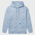 Guy Harvey Navigator Fleece Hoodie - Mallard Camo — WINDWARD BLUE (official product shot)