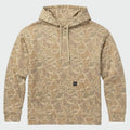 Guy Harvey Navigator Fleece Hoodie - Mallard Camo — ALMOND MILK (official product shot)