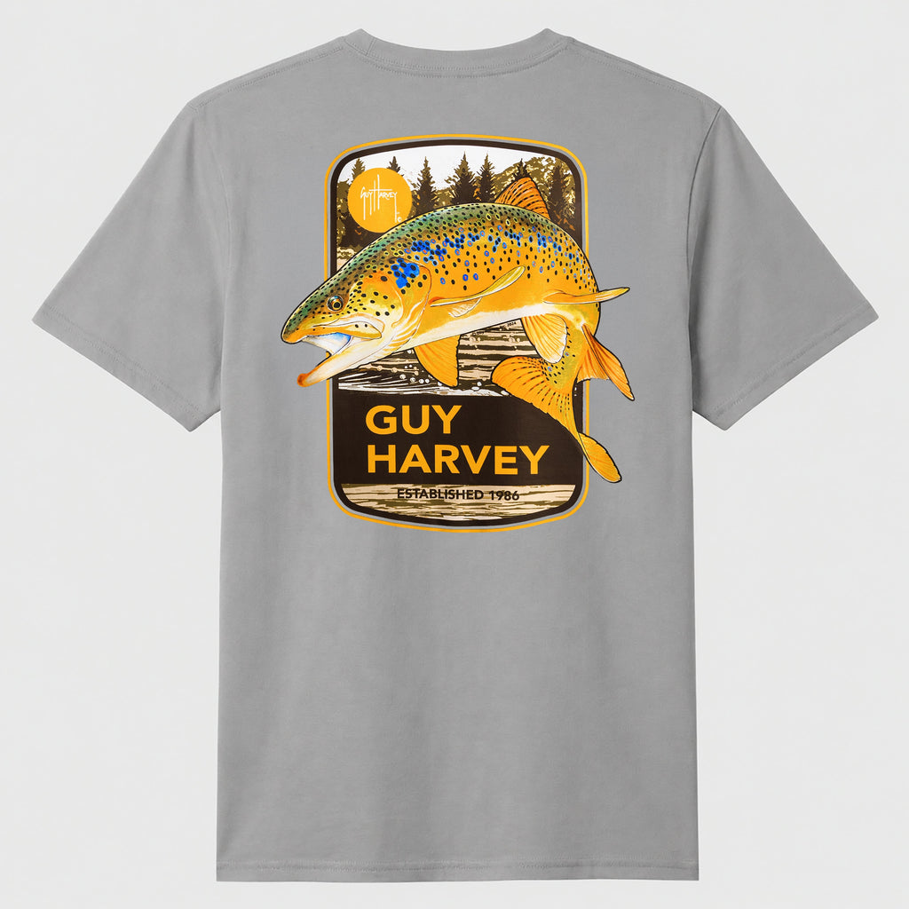 Guy Harvey OG Tee - Brown — ULTIMATE GREY (official product shot)