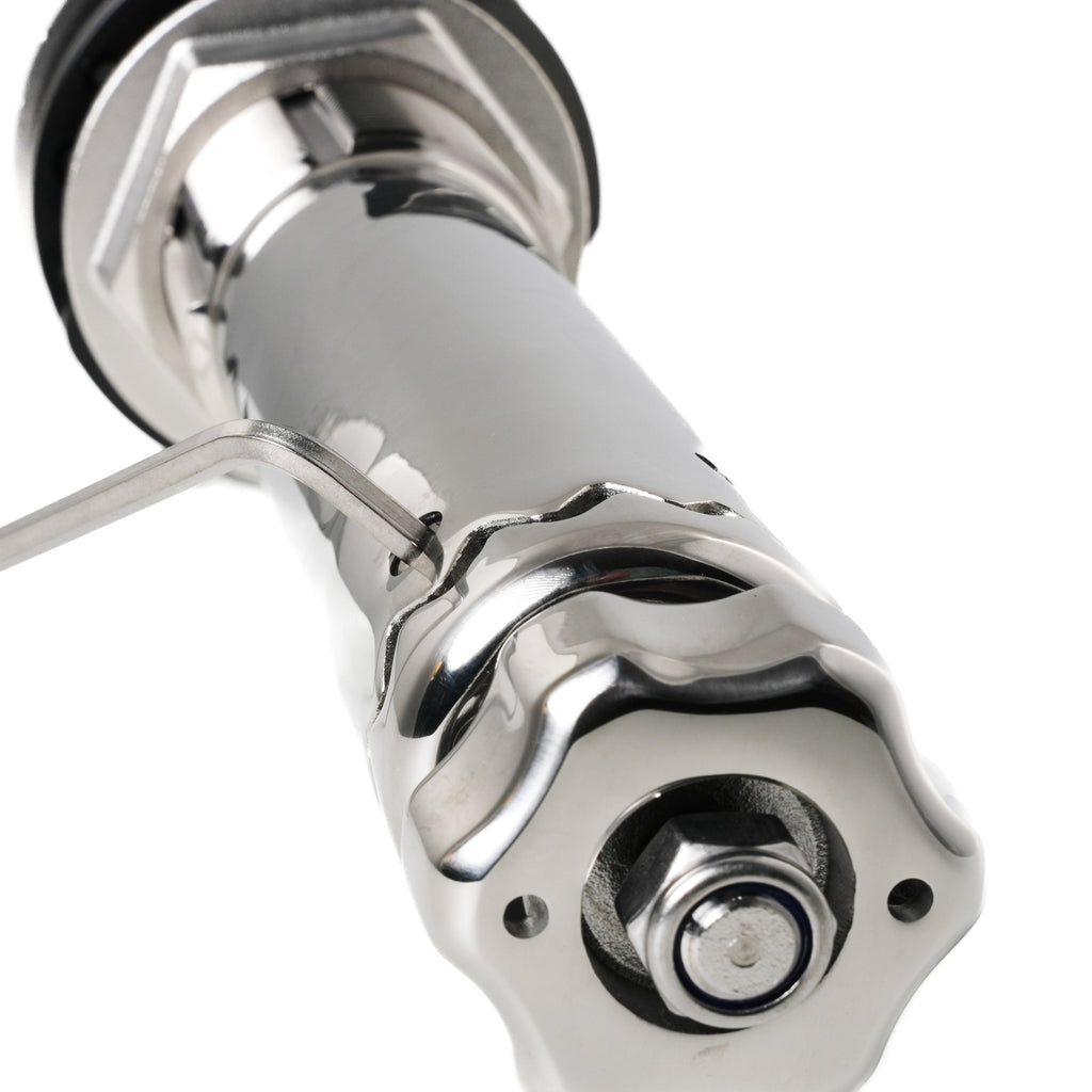 ROD HOLDER 0 DEG LARGE TEAKSAVER, LOCKABLE SWIVEL, BLACK SPLINED ADAPTER