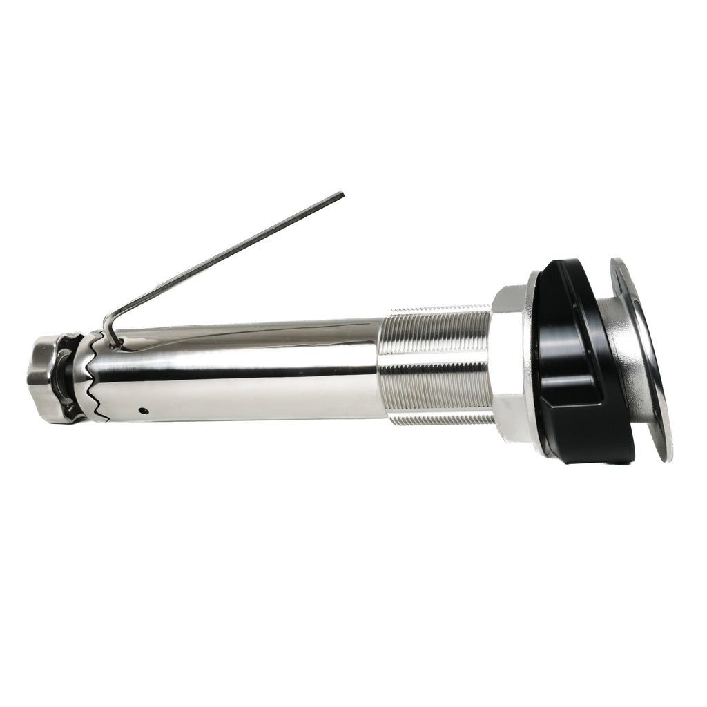 ROD HOLDER 15 DEG LARGE TEAKSAVER, LOCKABLE SWIVEL, BLACK SPLINED ADAPTER