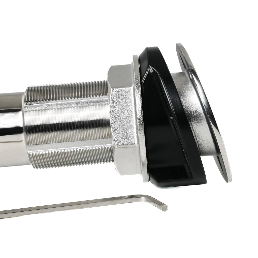 ROD HOLDER 15 DEG LARGE TEAKSAVER, LOCKABLE SWIVEL, BLACK SPLINED ADAPTER