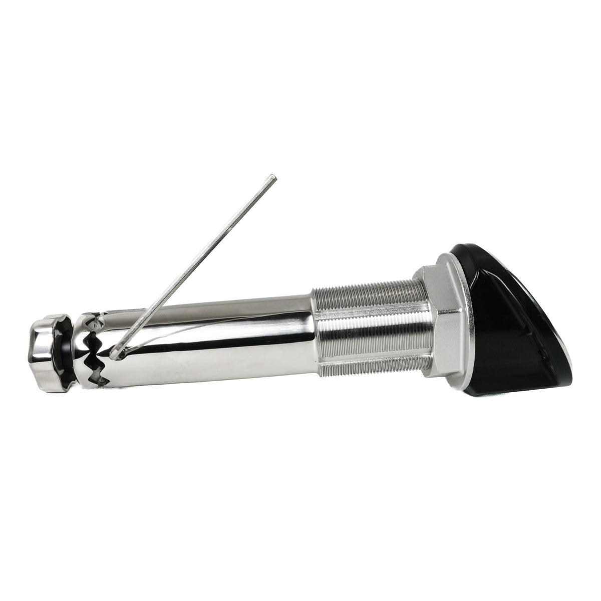 ROD HOLDER 30 DEG LARGE TEAKSAVER, LOCKABLE SWIVEL, BLACK SPLINED ADAPTER