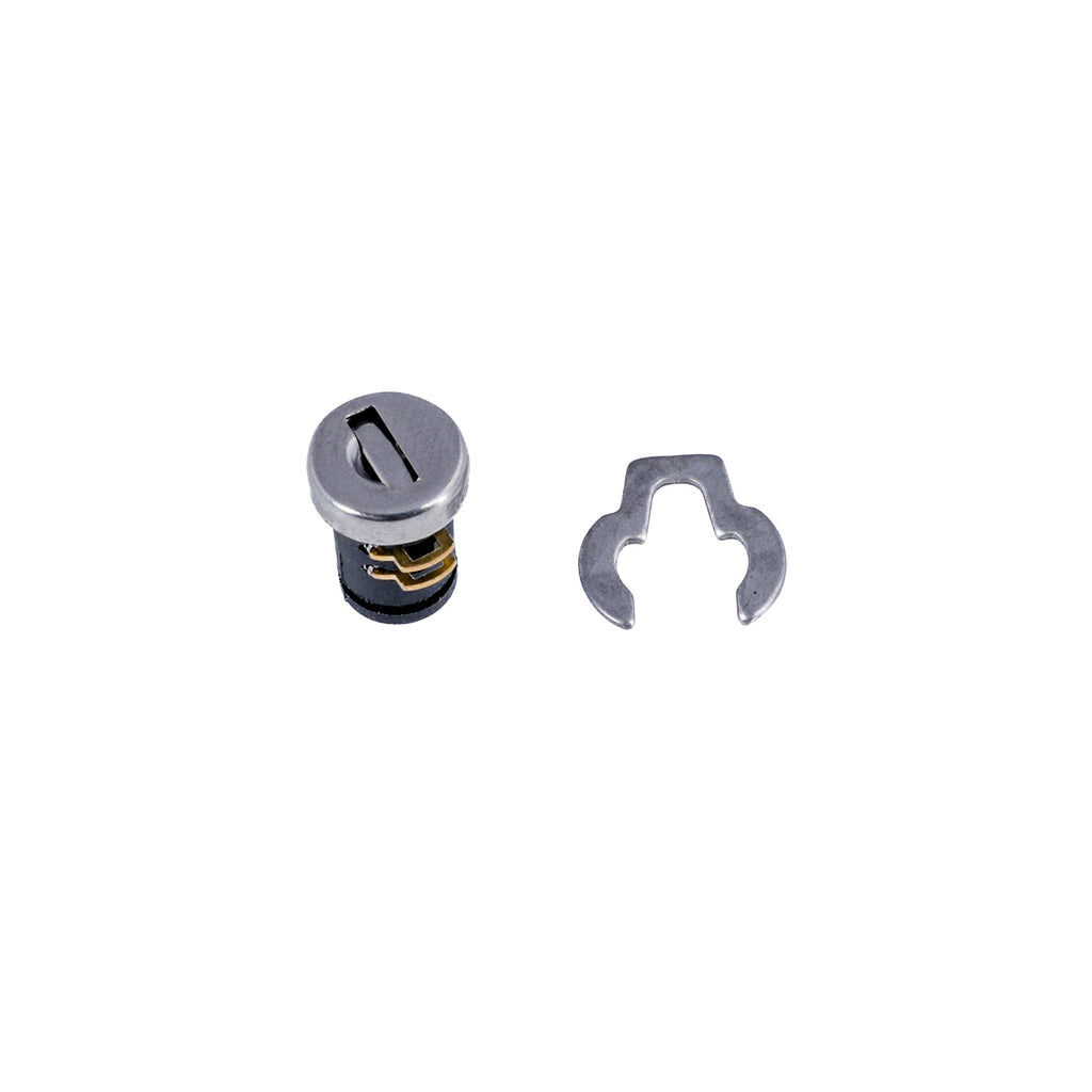 Lock plug and retaining ring for locking slam and lift and turn latches