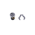 Lock plug and retaining ring for locking slam and lift and turn latches