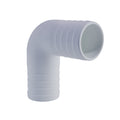 Hose Barb 90deg Elbow Adapter 1.5" (38.1mm), White