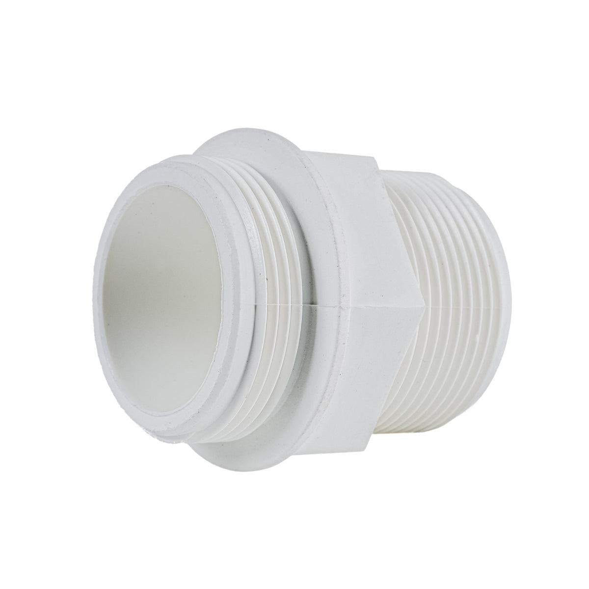 Connector Threaded 1.5" / 1.5" (38.1mm / 38.1mm) BSP White