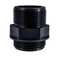 Connector Threaded 1.5" / 1.5" (38.1mm / 38.1mm) BSP Black