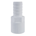 Hose Barb 1" x 1" (25.4mm x 25.4mm) NPS Female Thread, White