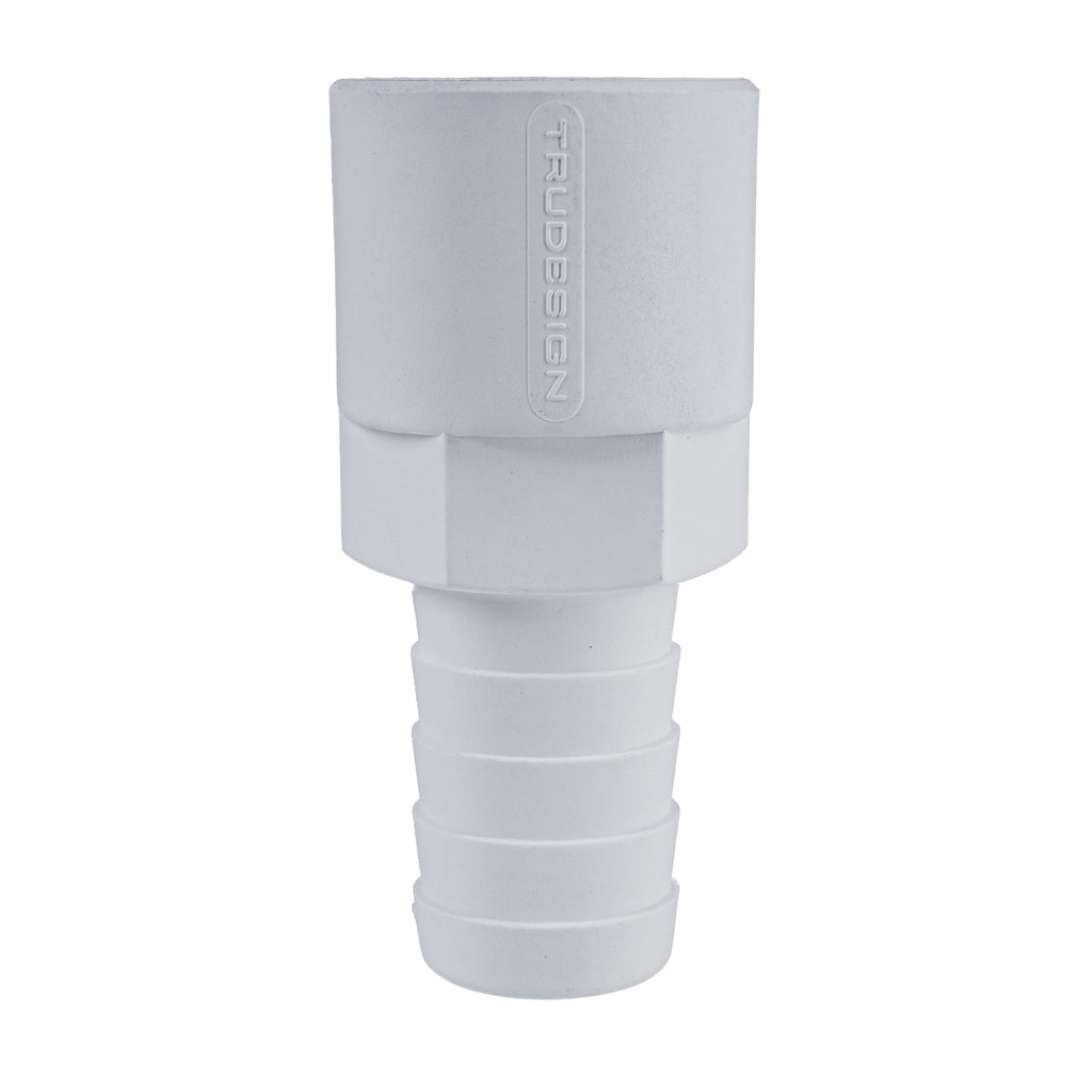 Hose Barb 1" x 1" (25.4mm x 25.4mm) NPS Female Thread, White