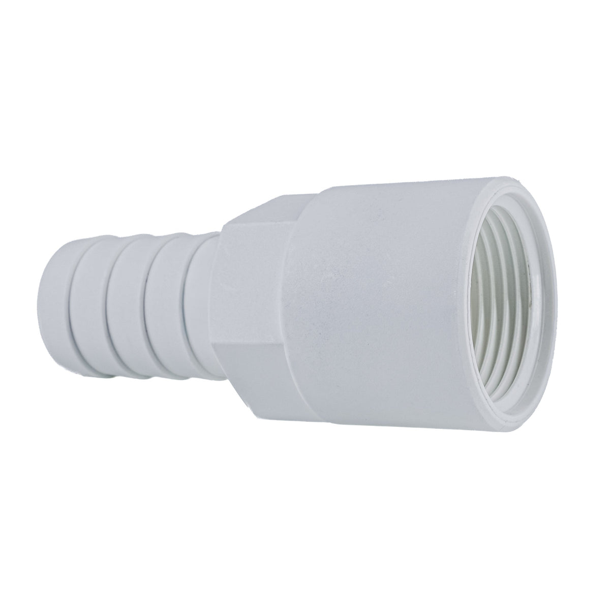 Hose Barb 1" x 1" (25.4mm x 25.4mm) NPS Female Thread, White