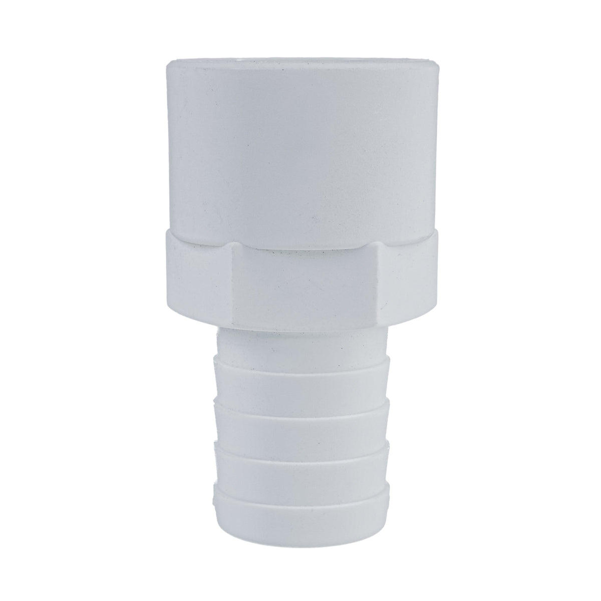 Hose Barb 1.25" x 1.25" (31.8mm x 31.8mm) NPS Female Thread, White