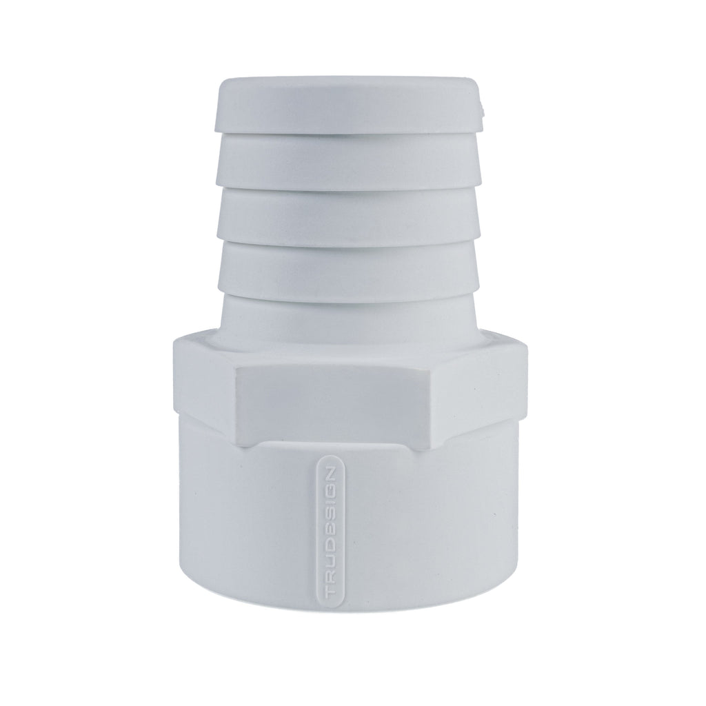 Hose Barb 2" x 2" (50.8mm x 50.8mm) NPS Female Thread, White