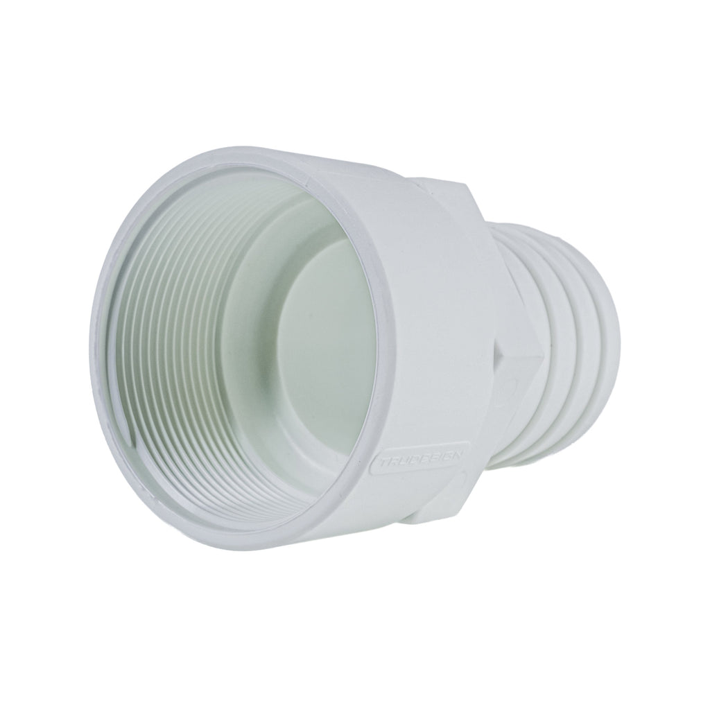 Hose Barb 2" x 2" (50.8mm x 50.8mm) NPS Female Thread, White