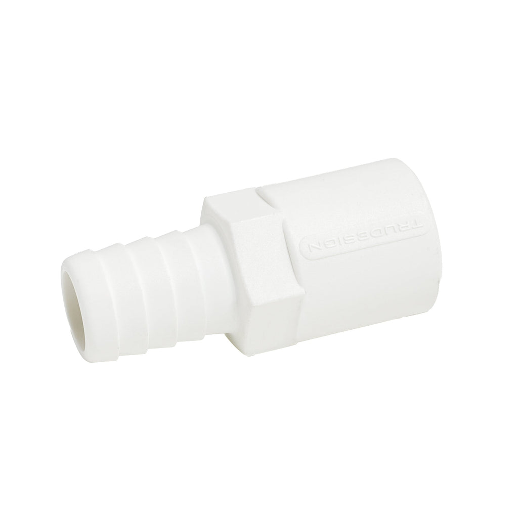 Hose Barb .875" x .75" (22.2mm x 19.1mm) NPS Female Thread, White